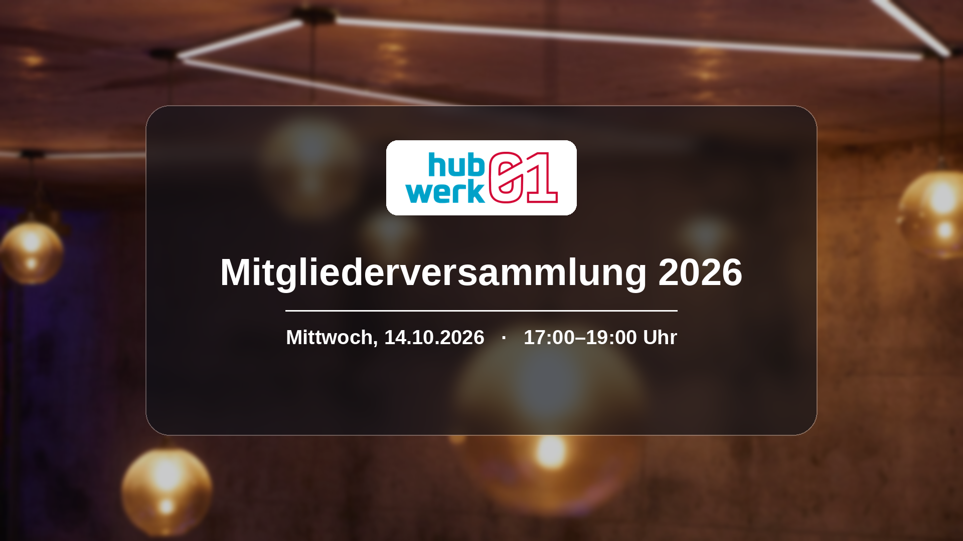 Mitgliederversammlung 2026